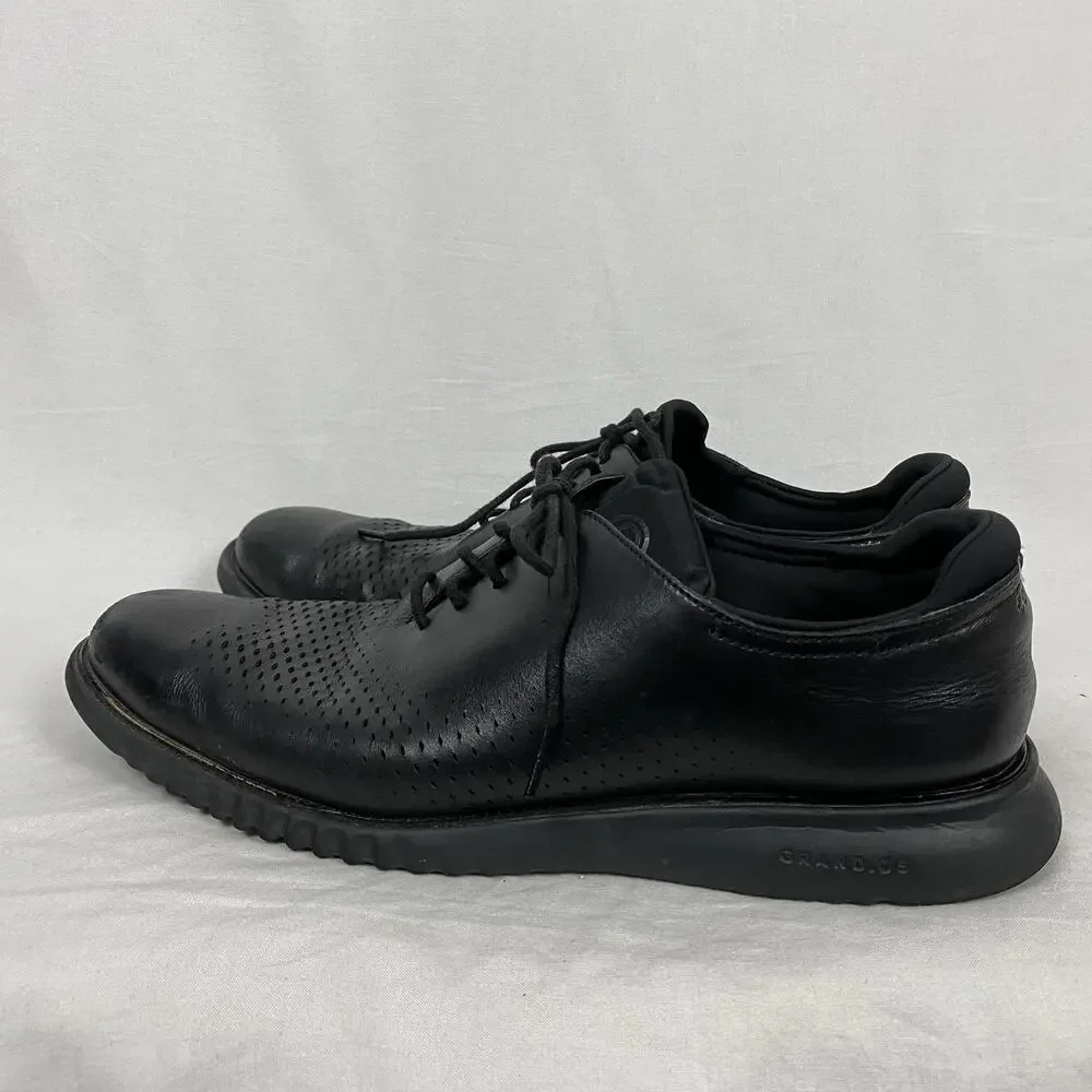 Cole Haan‎ 2.ZERØGRAND Laser Wingtip Oxford Shoes Mens 13 Black Leather C23832